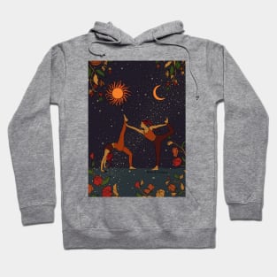 Yoga Girls Flower Cosmic Dance Hoodie